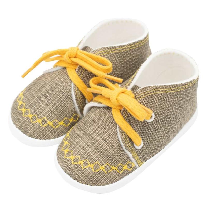 Dojčenské capačky tenisky New Baby jeans mustard 0-3 m 0-3 m