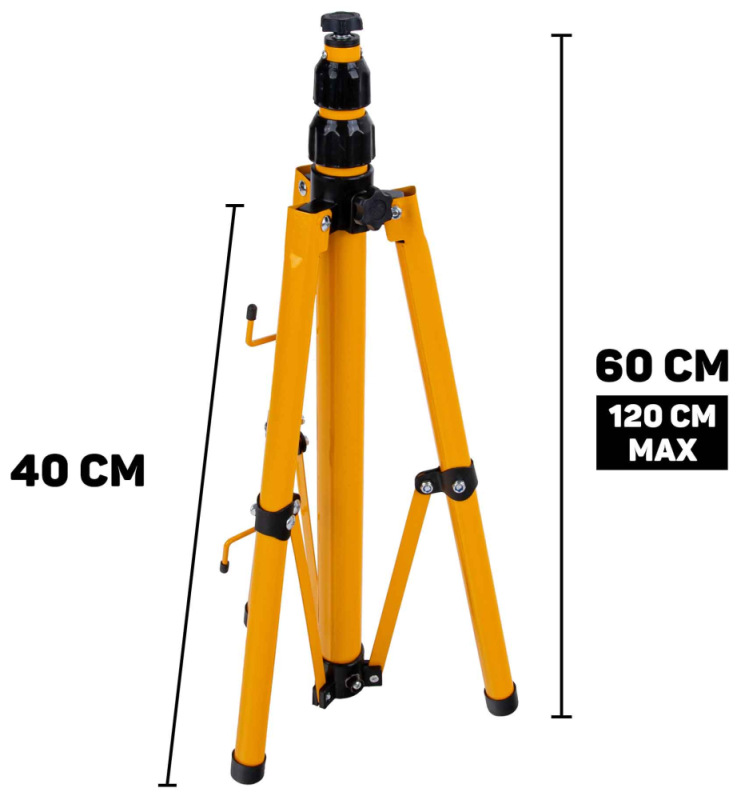 LED reflektor 2x100W s teleskopickým stojanom, neutrálna biela 6500K, KELTIN 12