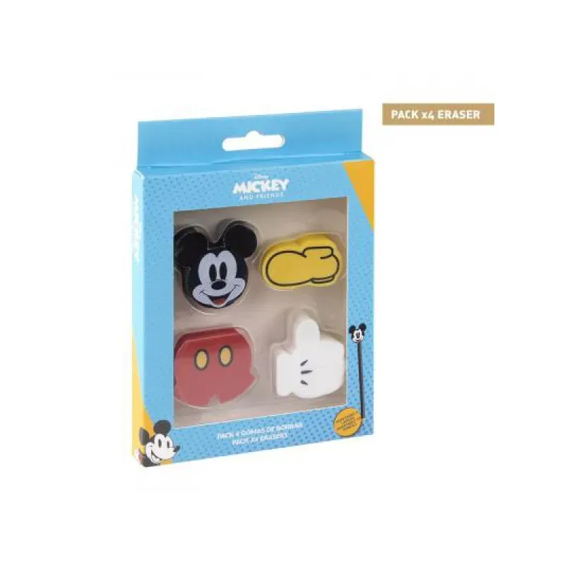 Guma na ceruzku 4ks MICKEY MOUSE, 2100003574