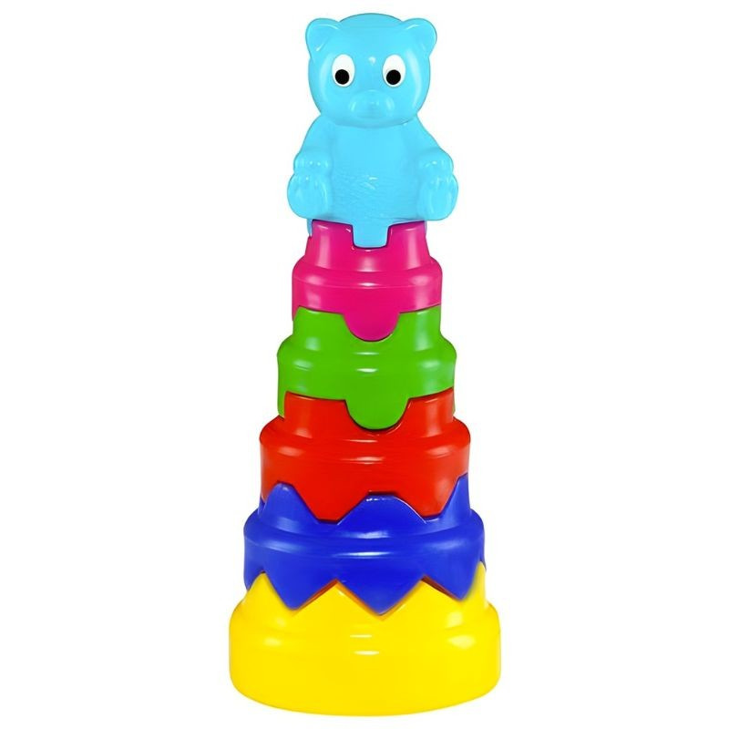 Skladačka Veža veľká s medvedíkom