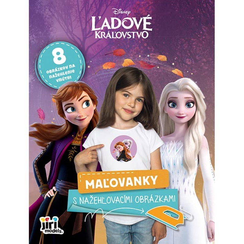 Maľovanky s nažehľovacími obrázkami Ľadové kráľovstvo