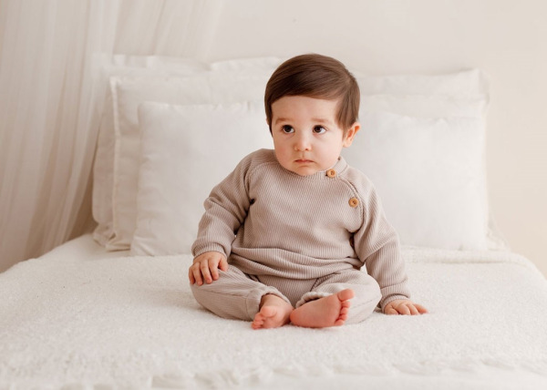 Dojčenské tričko s dlhým rukávom Koala Pure purple 62 (3-6m) 1