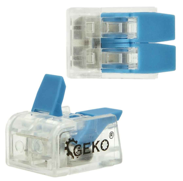 Rýchlospojkový elektrický konektor 2 x 0,2-4,0 mm2, GEKO 2
