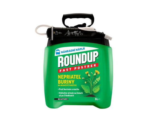 Koncentrát Roundup Fast postrek, proti burine, náhradná náplň, 5L