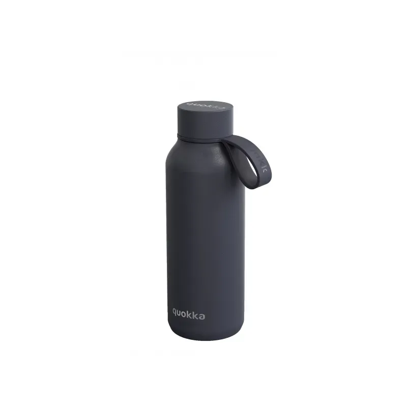 Quokka Solid, Nerezová fľaša / termoska s pútkom Slate, 510ml, 40184