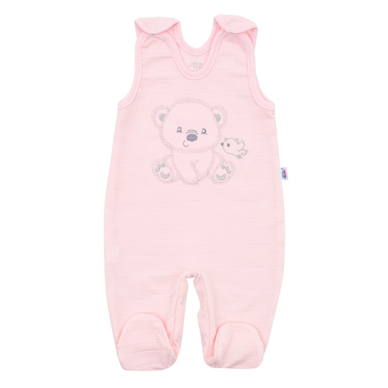 Dojčenská súprava do pôrodnice New Baby Sweet Bear ružová 56 (0-3m) 2