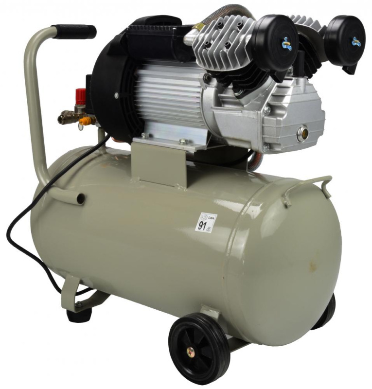 Kompresor olejový, 2-piestový, 2,2 kW, 410 l/min, vzdušník 50 litrov, GEKO 7