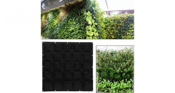 Merco Vertical Grow Bag 7 textilné kvetináče na stenu zelená