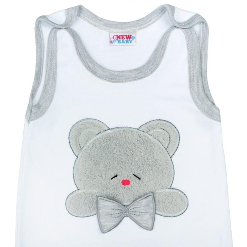 Luxusné dojčenské dupačky New Baby Honey Bear s 3D aplikáciou 74 (6-9m)