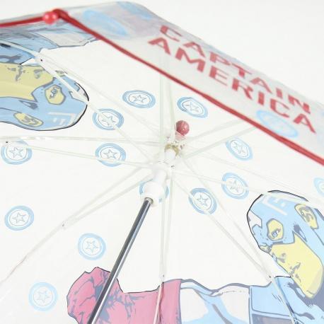 CERDÁ detský dáždnik AVENGERS Captain America Transparent, 2400000548