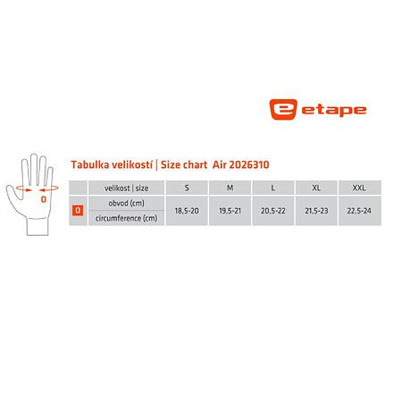 EtapeAir cyklistické rukavice čierna-zelená veľ.M 3