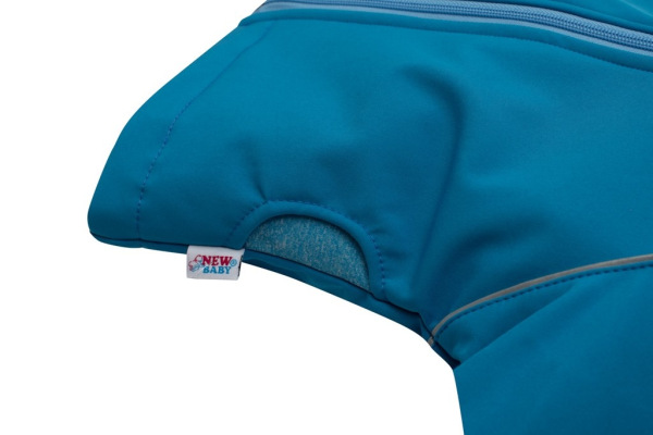 Softshellová dojčenská bundička modrá 74 (6-9m) 2