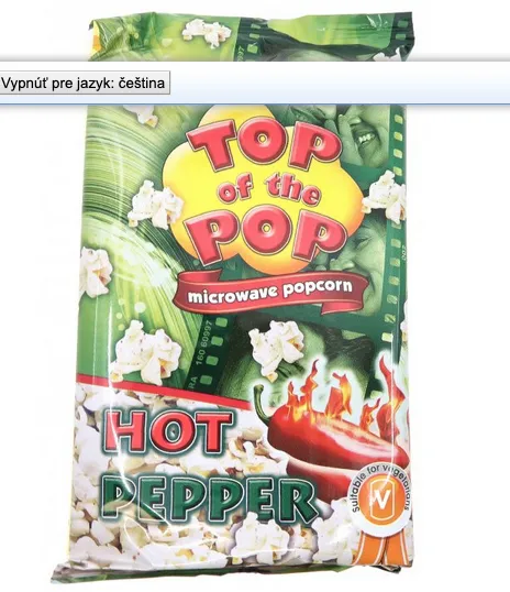 Top of the Pop Popcorn Chilli 100g BGR