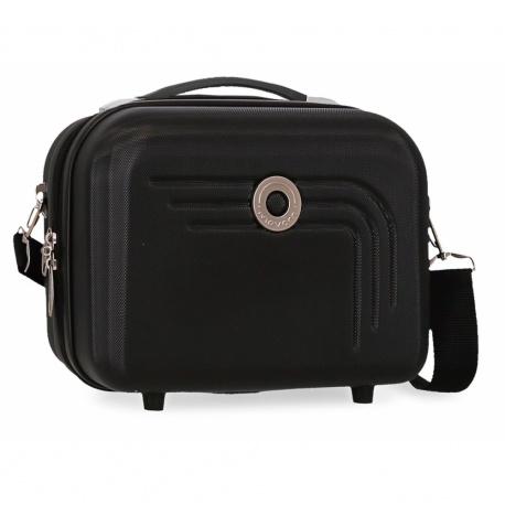 JOUMMA BAGS Movom Riga Black, ABS Cestovný kozmetický kufrík, 21x29x15cm, 9L, 5993961