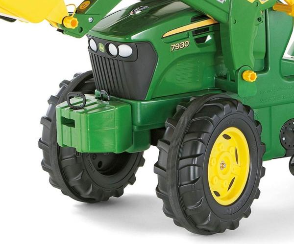 Šliapací traktor nakladač Rolly Toys John Deere Farmtrac zelený 2