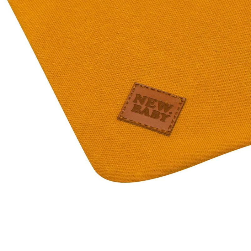 Dojčenská bavlnená šatka na krk New Baby Favorite hnedá M M 1