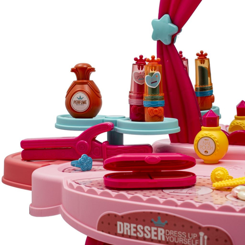 Detský toaletný stolík s hudbou a stoličkou BABY MIX 3