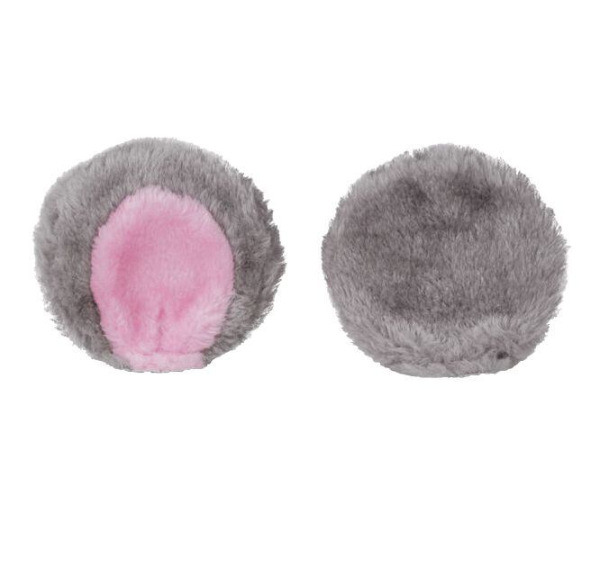 Funny Kit dekorácia na prilbu ružová-šedá