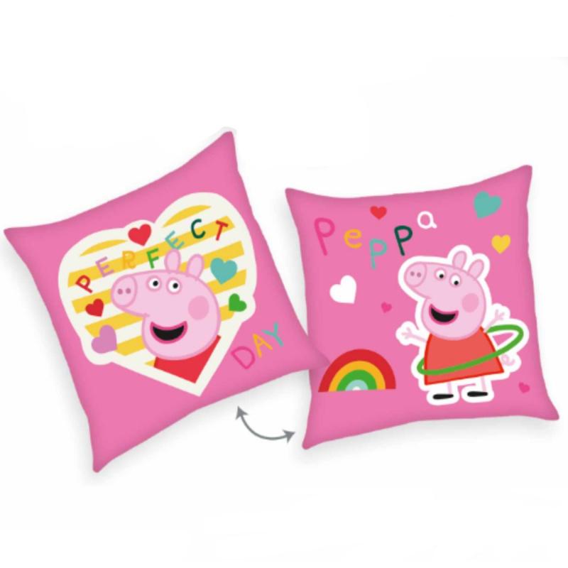 Obojstranný dekoračný vankúšik 40/40cm Herding PEPPA PIG