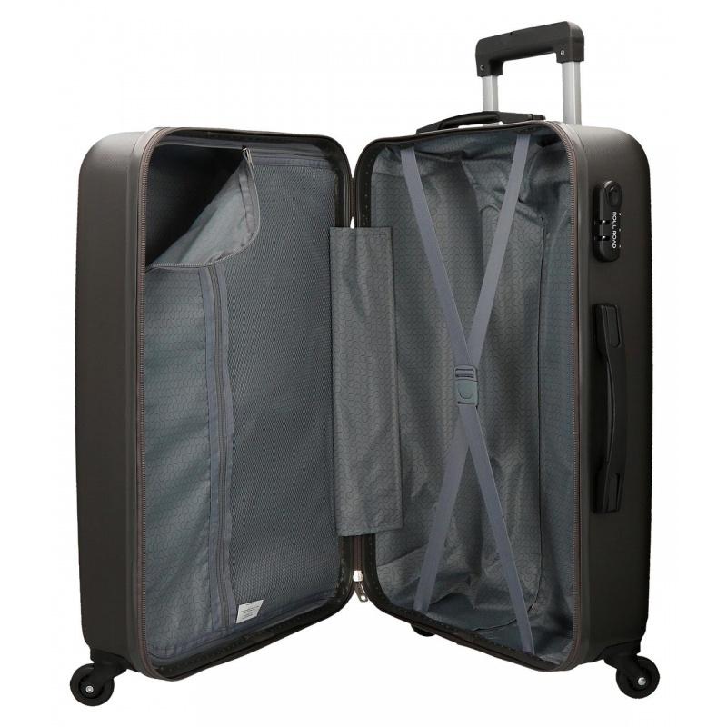 JOUMMA BAGS ABS Cestovný kufor ROLL ROAD FLEX Antracita, 75x52x28cm, 91L, 5849361 (large)