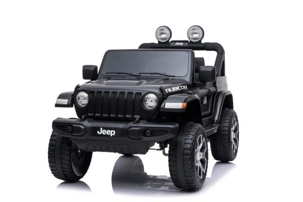 Detské elektrické autíčko Baby Mix Jeep Wrangler Rubicon čierne