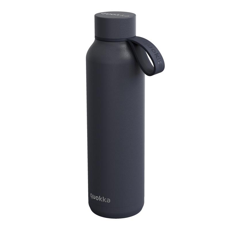 Quokka Solid, Nerezová fľaša / termoska s pútkom Slate, 630ml, 40174