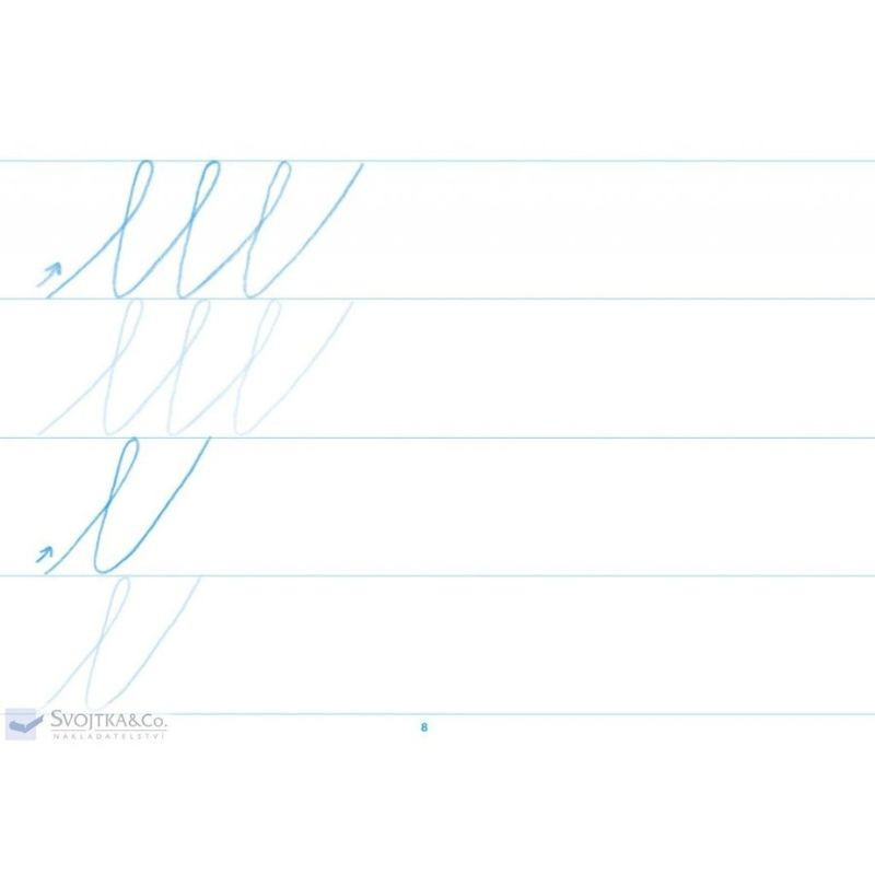 Písanka 2 – Ťahy, čiary – nácvik písma 3