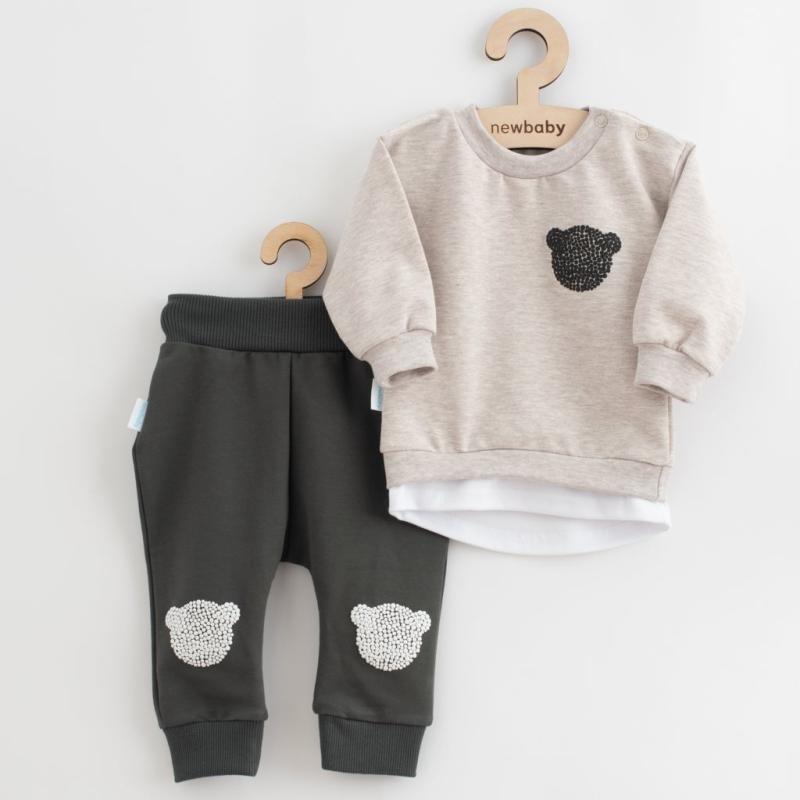 Dojčenská súprava tričko a tepláčky New Baby Brave Bear ABS béžová 56 (0-3m)