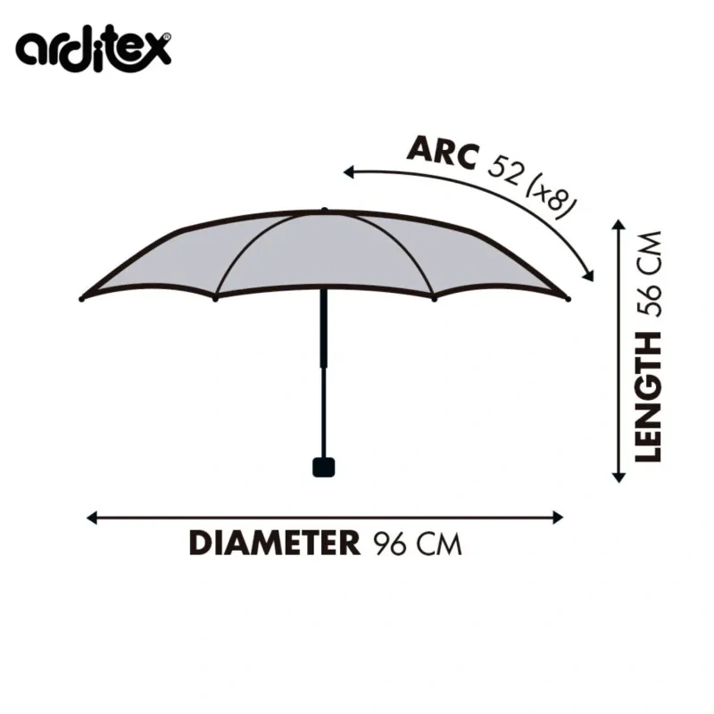 Skladací dáždnik FC Barcelona, oficiálny dizajn, FCB17177 3