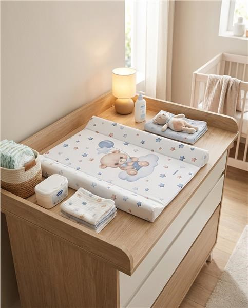 Prebaľovacia podložka Baby Mix Medvedík 47x70cm modrý 3