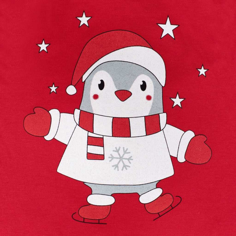 Dojčenské body s dlhým rukávom New Baby Winter Penguin 56 (0-3m) 1