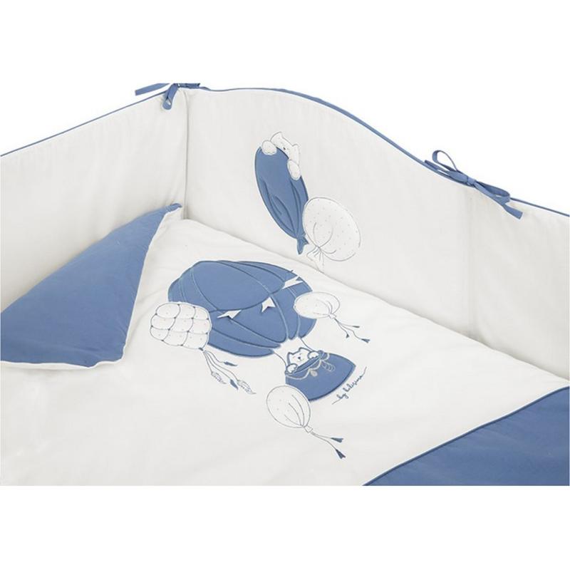 6-dielne posteľné obliečky Belisima Ballons 90/120 modré