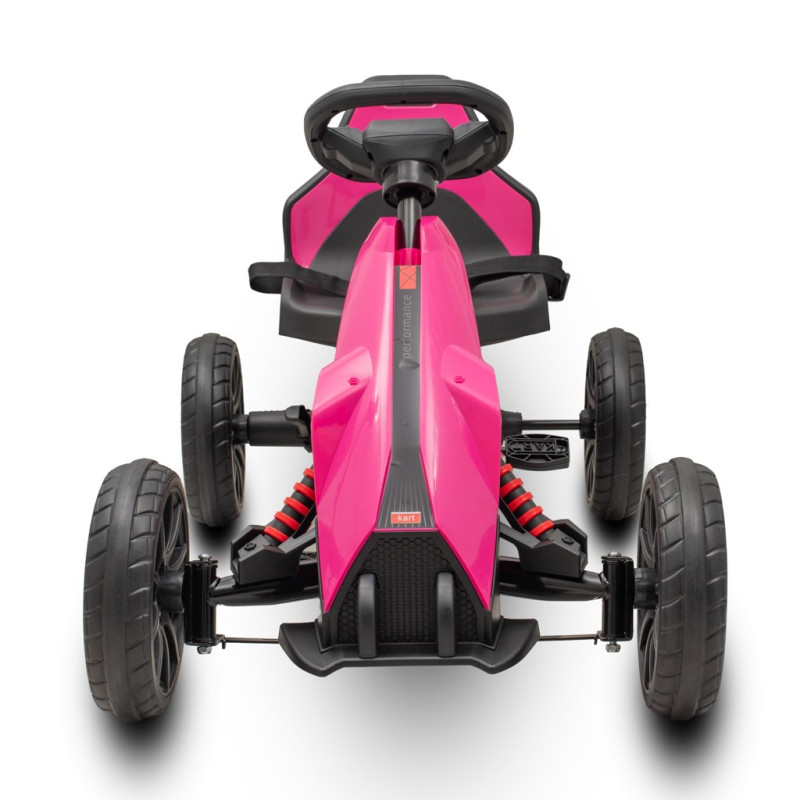 Detská šliapacia motokára Go-kart Baby Mix Speedster ružová 3