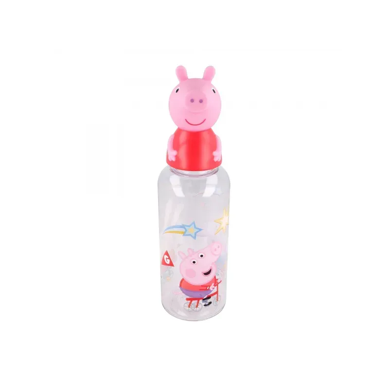 STOR Plastová 3D fľaša s figúrkou PEPPA PIG, 560ml, 10115