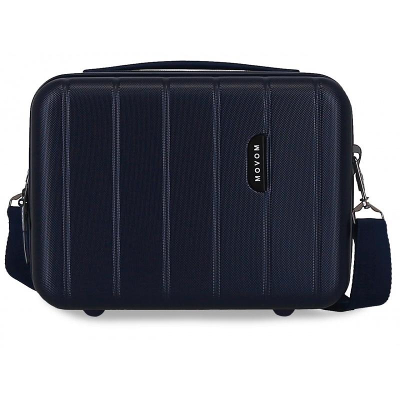 MOVOM Wood Navy Blue, Cestovný kozmetický príručný kufrík, 21x29x15cm, 9L, 5313964