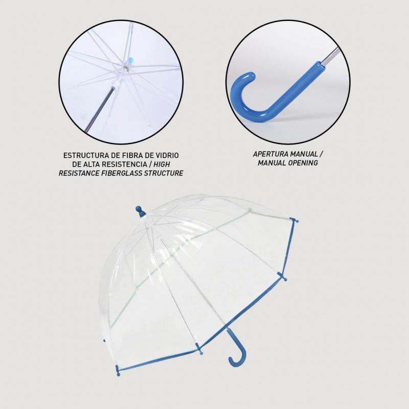 Detský dáždnik DISNEY FROZEN Transparent, 2400000511