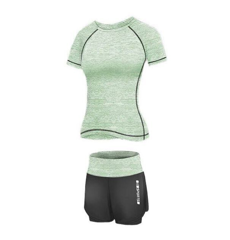Runner Short 2W fitness set zelená