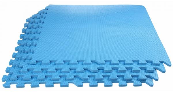 Merco Colored Puzzle fitness podložka modrá 60 x 60 x 1 cm