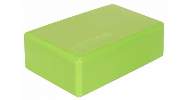 Merco Yoga Block kocka na jógu limetková 7,5 cm