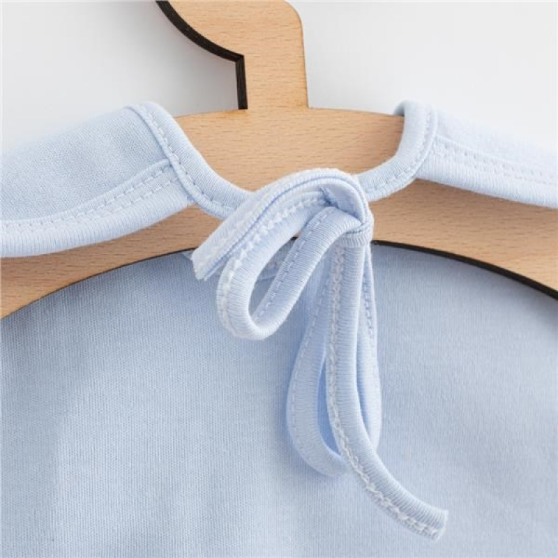 Detský bavlnený podbradník New Baby Happy Elephant blue 1