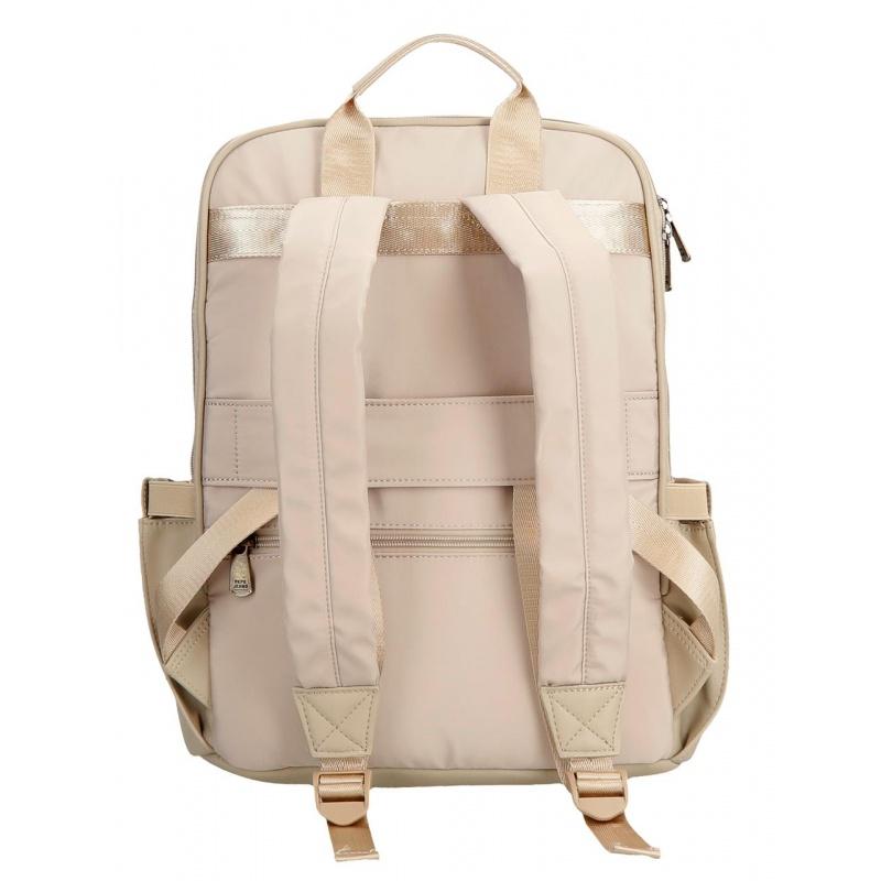 Pepe Jeans Morgan Beige - Batoh na notebook 15", 7922433