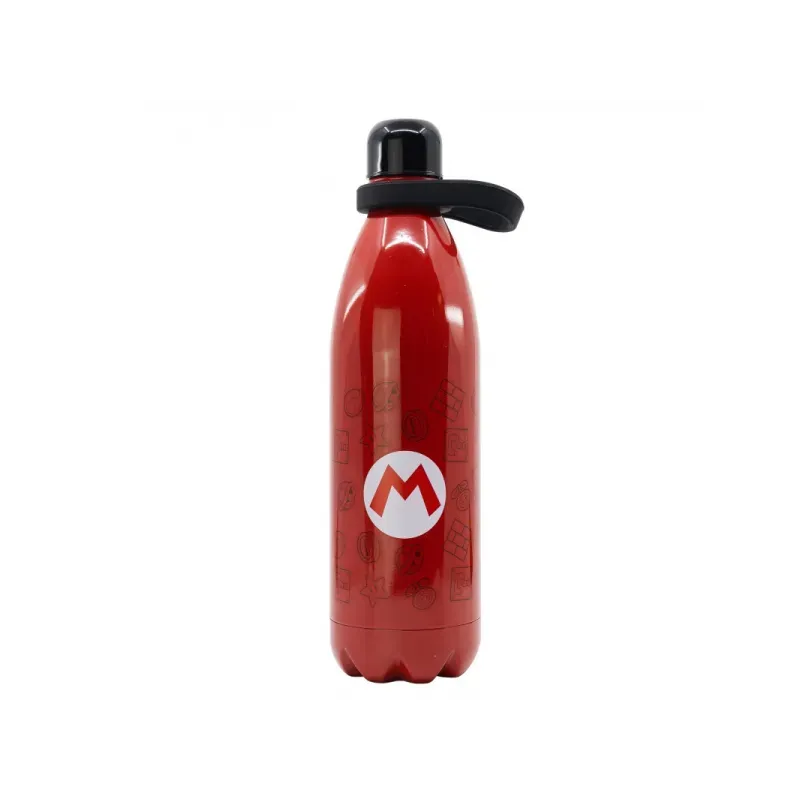 Luxusná XL nerezová fľaša / termoska SUPER MARIO 1000ml, 03591