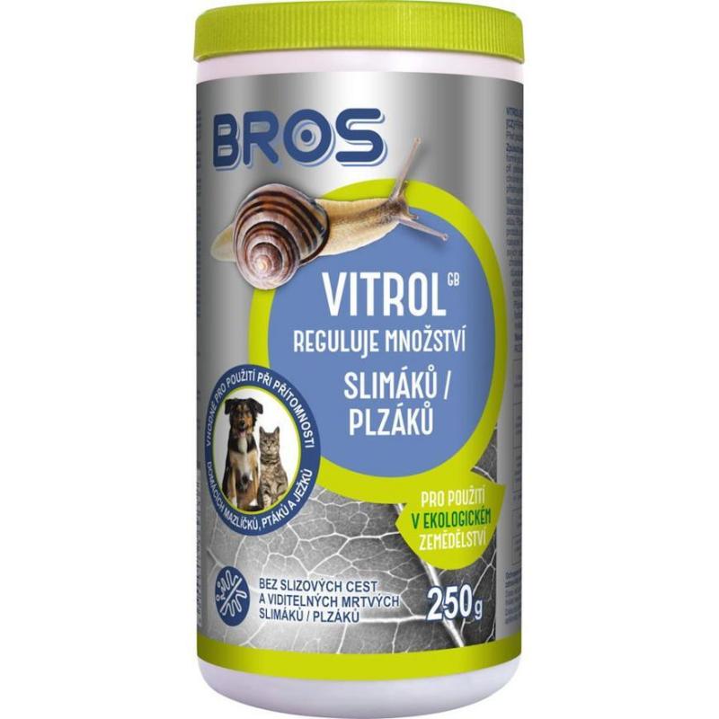 Prípravok Vitrol Bros, proti slimákom, 250 g