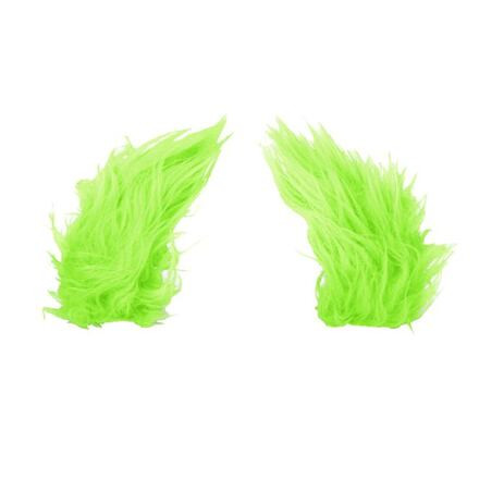 Funny Kit dekorácia na prilbu fluo zelená