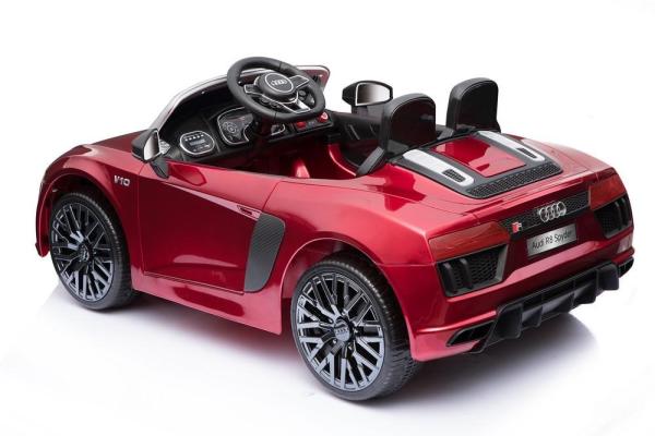 Elektrické autíčko BABY MIX AUDI R8 Spyder MAXI metalíza červené