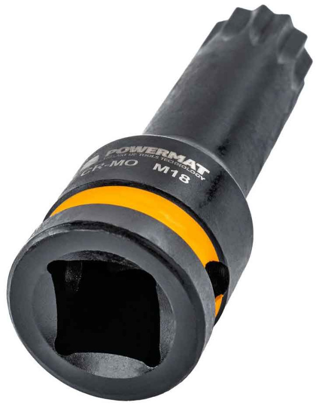 Sada krátkých a dlhých úderových hlavíc M14, M16, M18, 6-dielna, POWERMAT 8