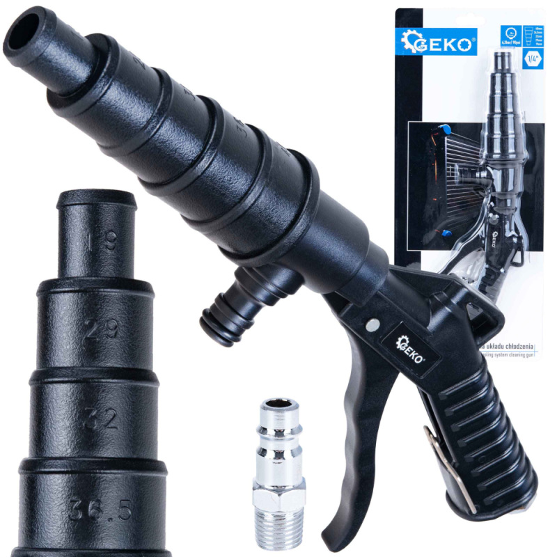 Pištoľ na čistenie chladiaceho systému 1/4", GEKO