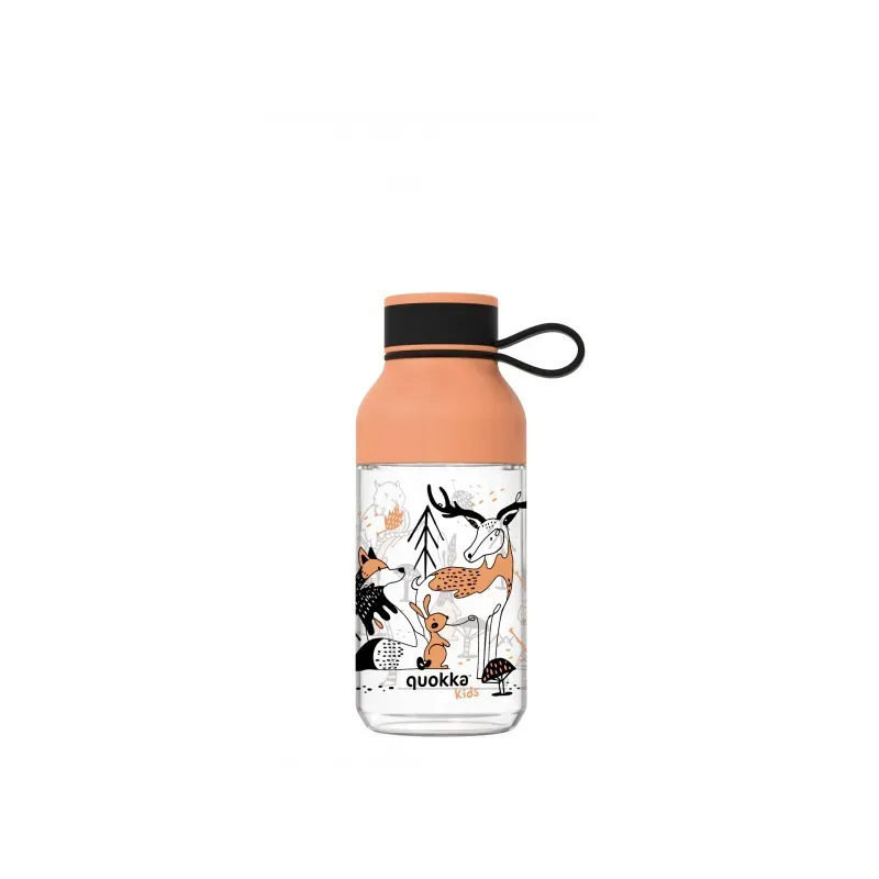 Quokka Kids, Plastová fľaša s pútkom In The Woods, 430ml, 40156