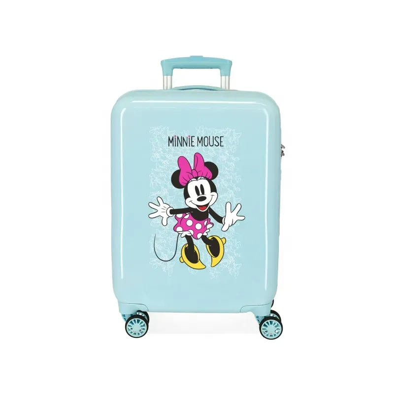 JOUMMA BAGS detský ABS cestovný kufor MINNIE MOUSE Enjoy the day, 55x38x20cm, 34L, 4681769