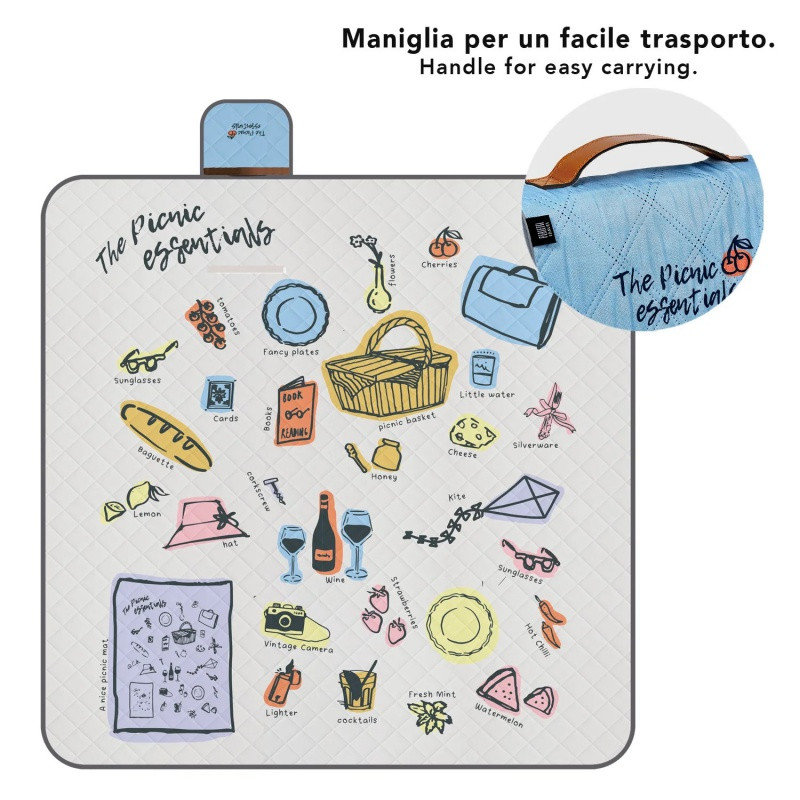 Veľká pikniková deka Perletti Travel – Essentials, 200x200cm, 13156 3